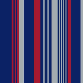 The Blue the Red and the Grey: Vertical Stripes-1