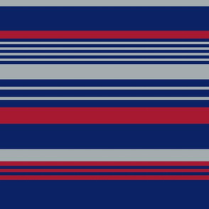The Blue Red and Grey: Horizontal Stripes-1