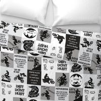 6" motocross cheater quilt blanket