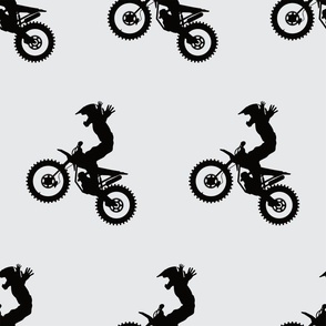 motocross no hands dirt biker