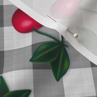 Cherries on Gingham - Smaller Scale