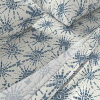 hachure shibori blue