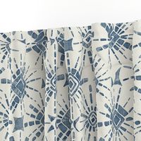 hachure shibori blue