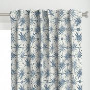 hachure shibori blue