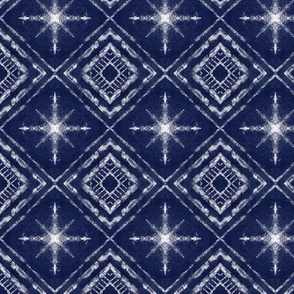 shibori stars indigo 