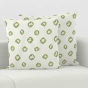 hachure shibori spot green