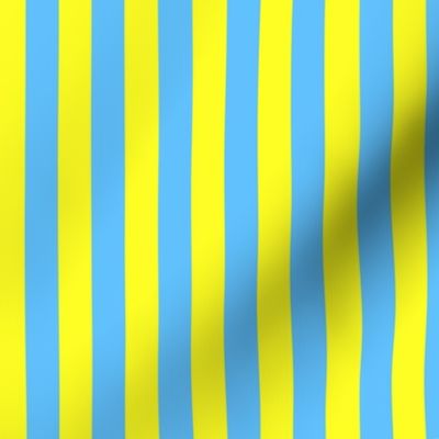 Beach Stripes Yellow and Blue