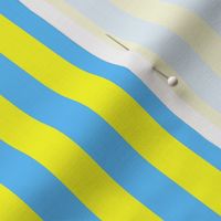 Beach Stripes Yellow and Blue