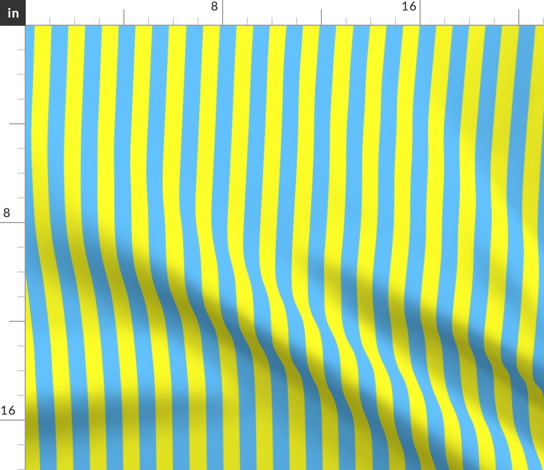 Beach Stripes Yellow and Blue