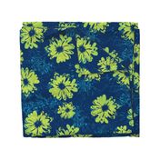 Aquarius Vintage Psychedelic Floral - Navy