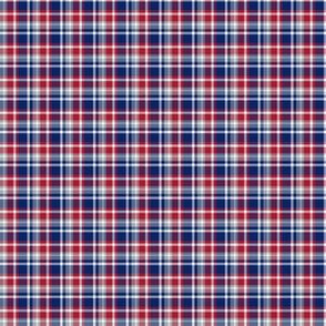 The Blue Red and Grey: Little Plaid with White