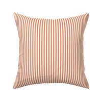 Ticking Stripe in Pumpkin