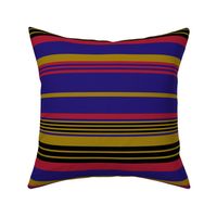 The Purple The Red the Gold and the Black: Horizontal Stripes-1