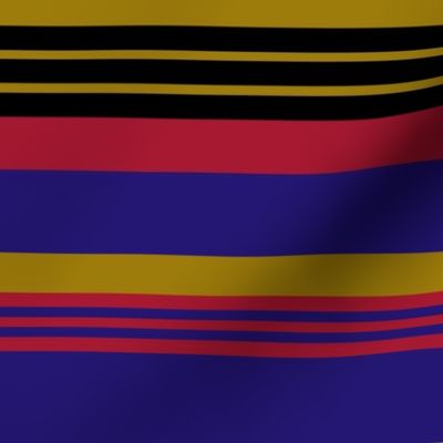 The Purple The Red the Gold and the Black: Horizontal Stripes-1