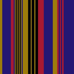 The Purple The Red the the Gold and the Black: Vertical Stripes-1