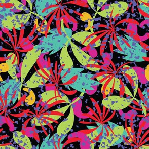 Abstract tropical leaves
