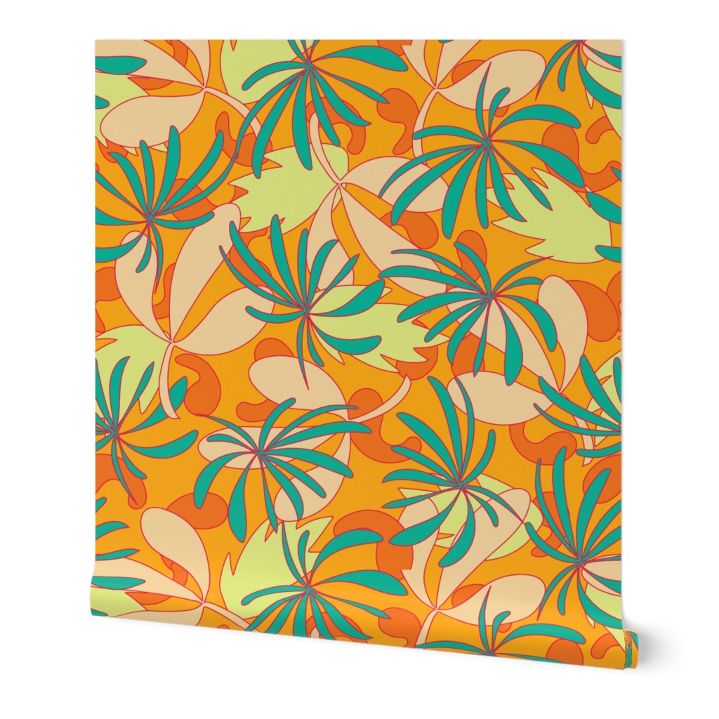  Abstract tropical foliage