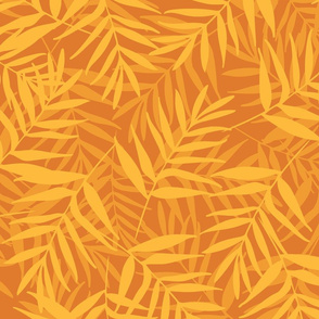Yellow tropical leaves