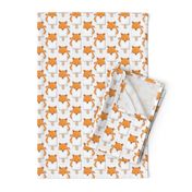 Small scale // Kawaii Cuddly Foxy Ice Creams // fox popsicles on white background 