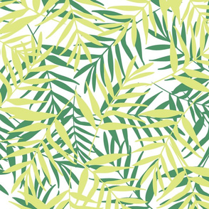 Green tropical leaves