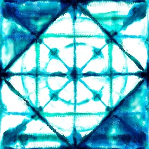 Shibori in Ocean Blues