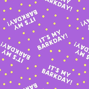 It's my barkday! - purple - LAD19
