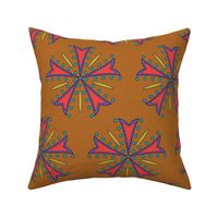 Tribal Arrow Flower-Ochre