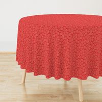 Coral Flower Lace hand printed