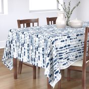 Shibori Indigo Stripes Large Scale by Angel Gerardo