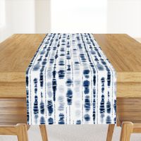 Shibori Indigo Stripes Large Scale by Angel Gerardo