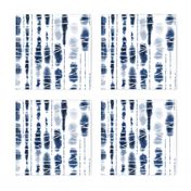 Shibori Indigo Stripes Large Scale by Angel Gerardo