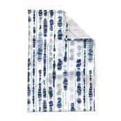 Shibori Indigo Stripes Large Scale by Angel Gerardo