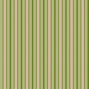 Victorian Stripe_Pink-Green by Paducaru