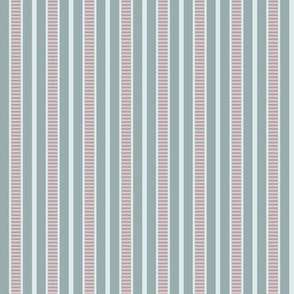Victorian Stripe_Blue-Pink by Paducaru
