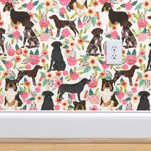 German Shorthaired Pointer Black Lab T Spoonflower