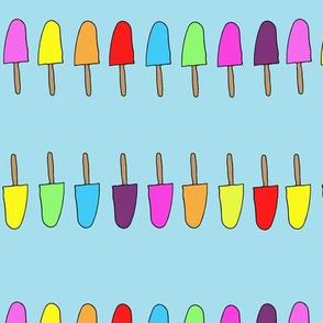 Tiny Ice Pops - purple, blue, green, red, yellow