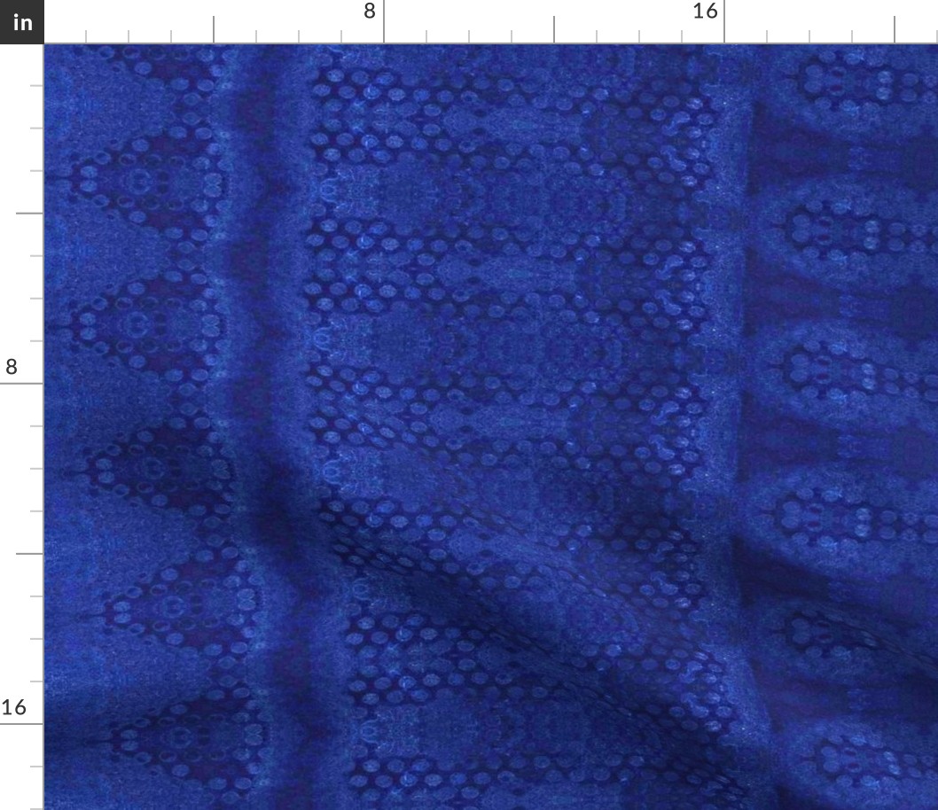 Shibori Dots - blues