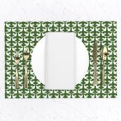 Bird Lattice Green and White small scale