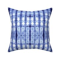 Shibori plaid