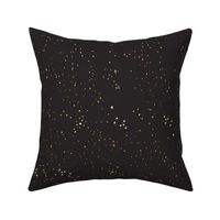 sprinkly gold dots-soft black