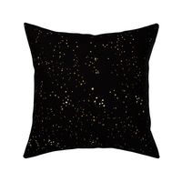 sprinkly gold dots-black