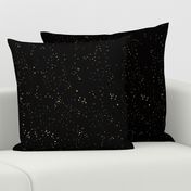 sprinkly gold dots-black