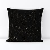 sprinkly gold dots-black