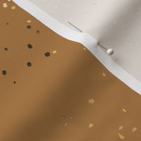 sprinkly gold dots copper