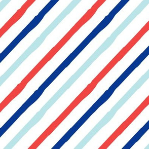 Stripes - Red, dark blue, and blue - LAD19