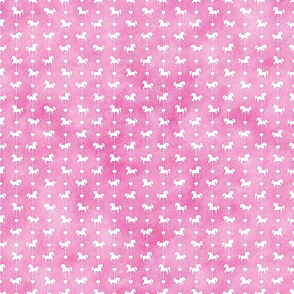 Micro Carousel Stripes Pattern on Pink Watercolor