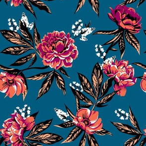 Garden Floral - Blue