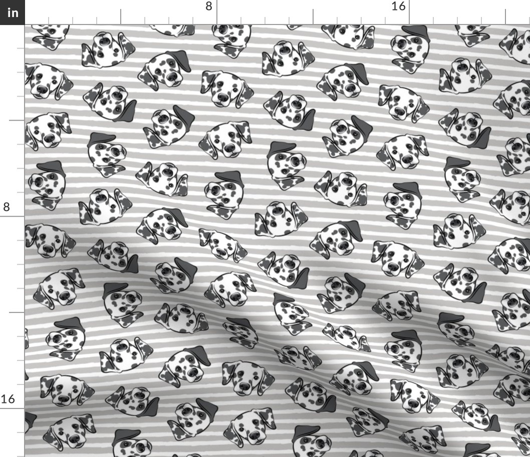 Dalmatians - grey stripes - LAD19