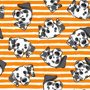 Dalmatians - orange stripes - LAD19