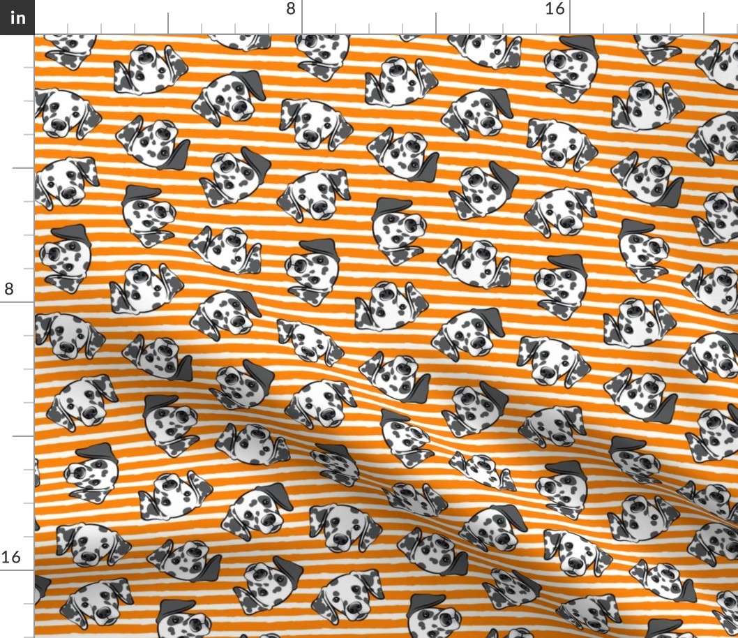Dalmatians - orange stripes - LAD19